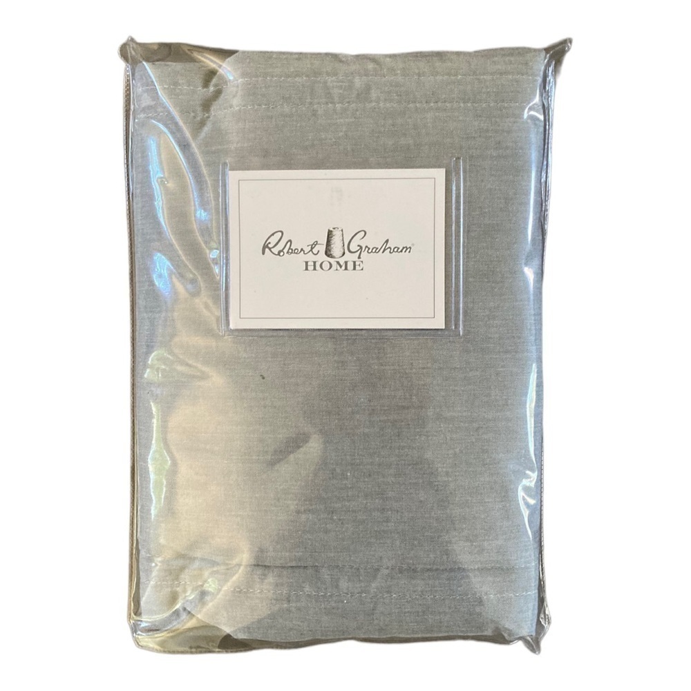 NWT Robert Graham Home Brushed Chambray Standard Sham - Picture 2 of 6